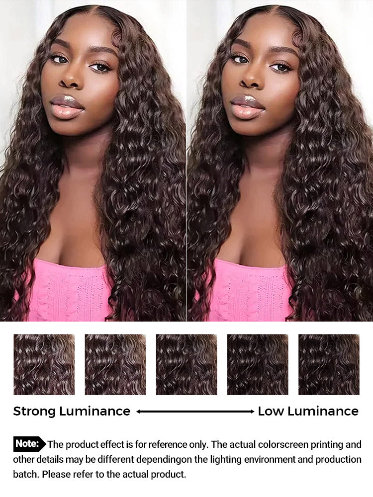 CurledByMe #4 Chocolate Brown Water Wave Wig