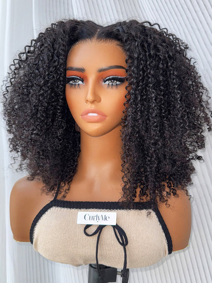 CurledByMe Pre-cut HD Lace Kinky Curly Wig