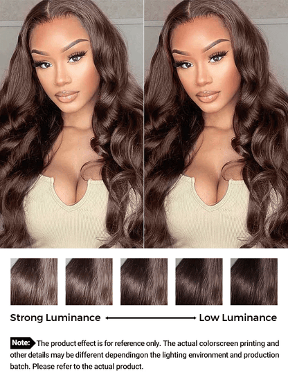 CurledByMe #4 Chocolate Brown Body Wave Wear & Go Wig