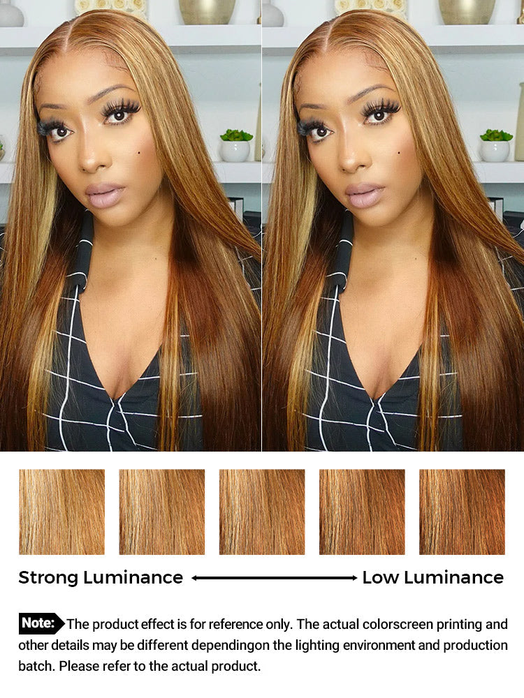 CurledByMe Wear & Go Ombre Straight Wig