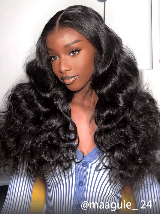 CurledByMe 9x6 HD Lace M-cap Ocean Wave Pre-cut Lace Wig