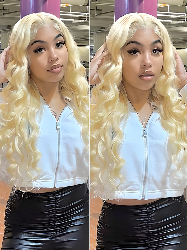 CurledByMe 613 Blonde Body Wave Lace Front Wig