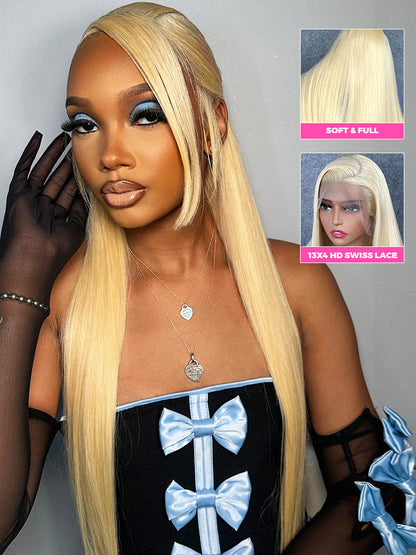 CurledByMe 613 Blonde Straight Lace Front Wig