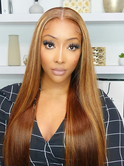 CurledByMe Wear & Go Ombre Straight Wig