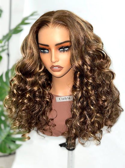 CurledByMe Wear & Go Ombre Wand Curl Wig