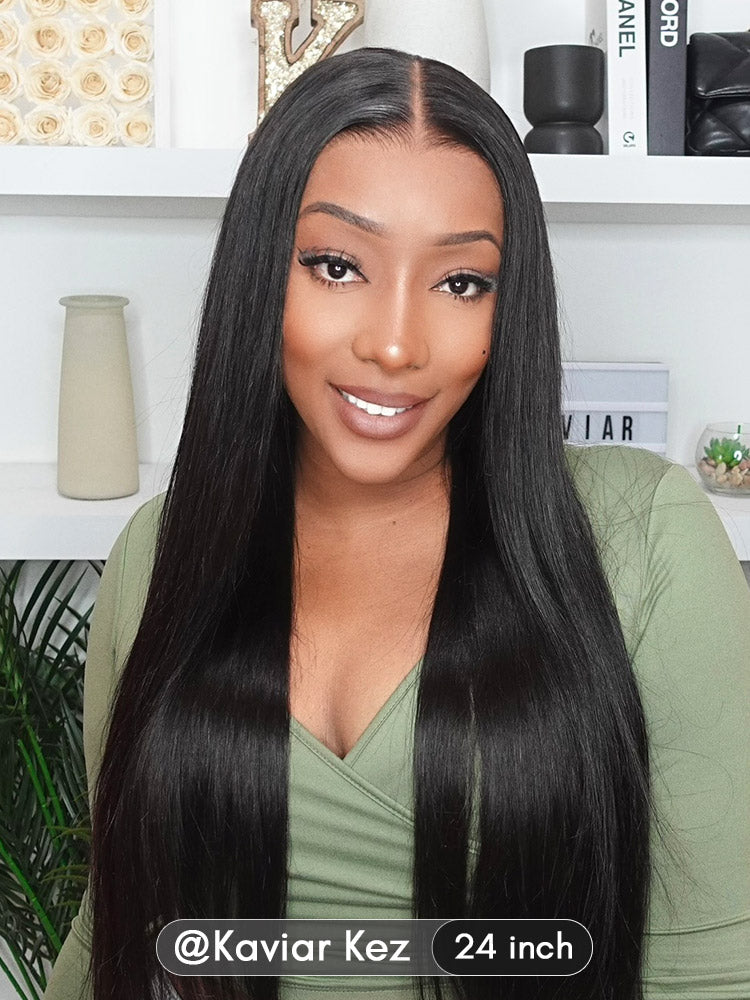 CurledByMe 9x6 HD Lace M-cap Straight Hair Pre-cut Lace Wig