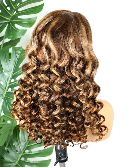 CurledByMe Wear & Go Ombre Wand Curl Wig