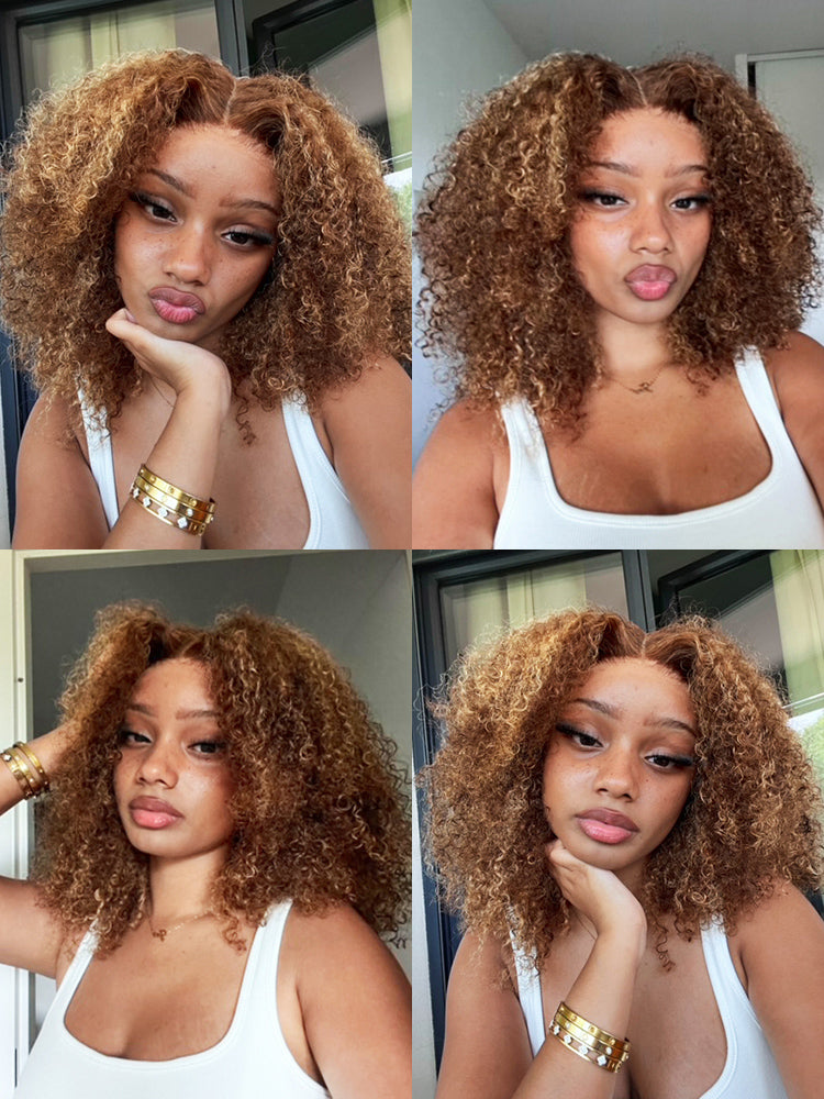 CurledByMe Wear & Go Ombre Kinky Curly Wig