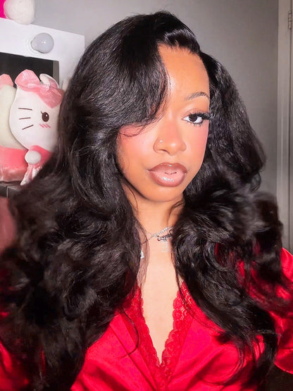 CurledByMe Wear & Go Kinky Straight Wig