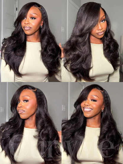 CurledByMe Wear & Go Kinky Straight Wig