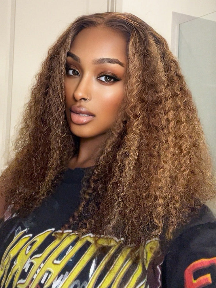 CurledByMe Wear & Go Ombre Kinky Curly Wig