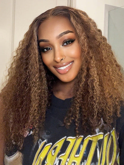 CurledByMe Wear & Go Ombre Kinky Curly Wig