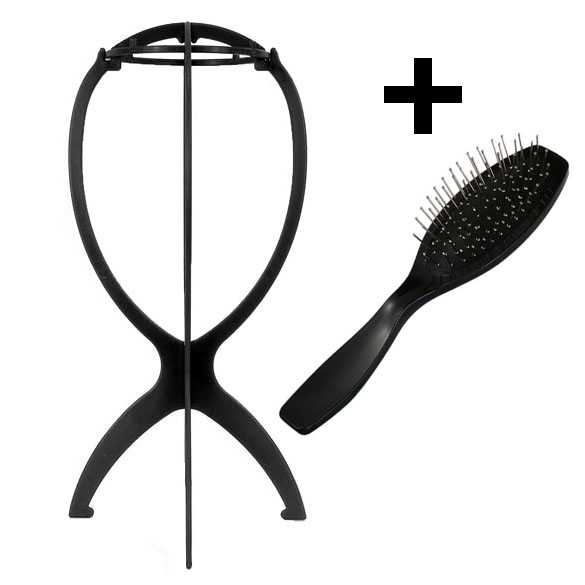 Combo Deal: Wig Stand + Anti-Static Brush